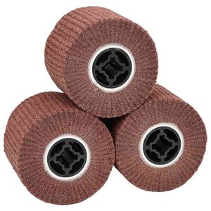 vidaXL Slipe ruller 3 stk. Brun 12 x 12 x 10 cm Syntetisk fiber