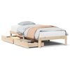 vidaXL Sengeramme med skuffer 90x190 cm heltre furu