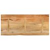 vidaXL Bordplate 140x60x3,8 cm naturlig kant heltre mango