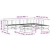 vidaXL Hage lounge sett 7 pcs VoksBrun Massiv furu