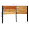 vidaXL sengegavl 180 cm heltre akasie og jern