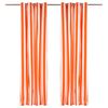 vidaXL Gardinsett 2 pcs Oransje 140 x 225cm Polyester og bomull