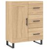 vidaXL Highboard sonoma eik 69,5x34x180 cm konstruert tre