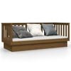 vidaXL Dagseng honningbrun 75x190 cm heltre furu