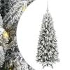 vidaXL Kunstig juletre Hvit 120 cm PVC og plast og st&aring;l og PE