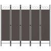 vidaXL Romdeler 5 paneler antrasitt 200x180 cm