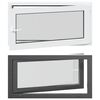vidaXL Tilt & Turn Kjeller Vindu RISOR 110 x 60 cm PVC og glass