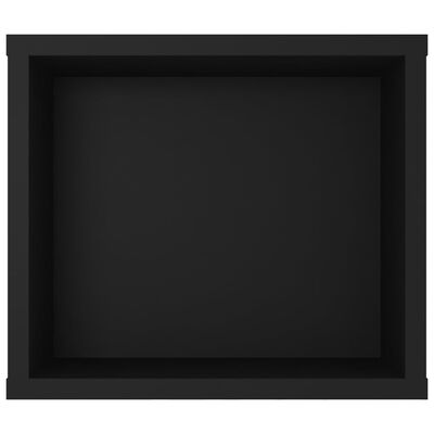 vidaXL Hengende TV-benk svart 100x30x26,5 cm sponplate