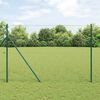 vidaXL Gjerdep&aring;le gr&oslash;nn 50 x 1,5 m (50 mm mesh) St&aring;l og PVC