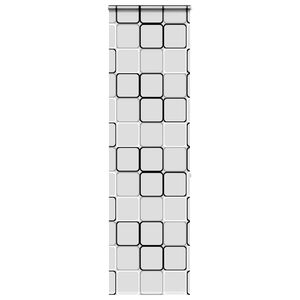 vidaXL Dusjrullgardin med kassett 80x240 cm Stoffbredde 76 cm