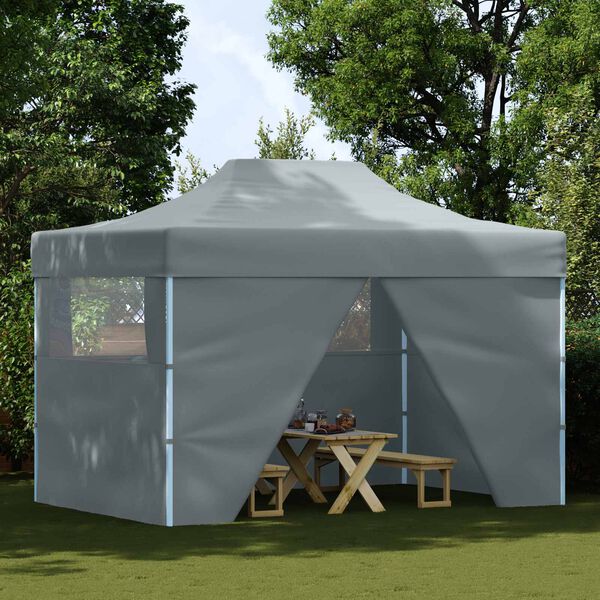 vidaXL Partytelt Antrasitt 291 x 431 x 315 cm Oxford Stoff
