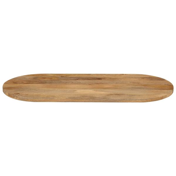 vidaXL Bordplate 90x40x3,8 cm oval heltre mango