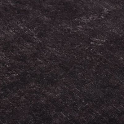 vidaXL Vaskbart teppe 190x300 cm svart og gull sklisikker