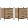 vidaXL Nattbordskap 2 stk. Artisan eik 48 x 36,5 x 60 cm