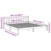 vidaXL Ekstra lang sengeramme uten madrass 200x210 cm heltre furu