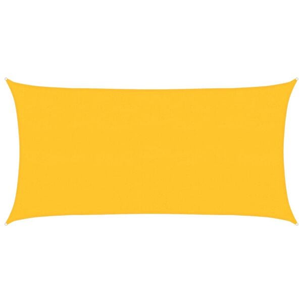 vidaXL Solseil 160 g/m² gul 2x4 m HDPE