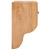 vidaXL Veggmontert garderobepanel 80x25x45 cm heltre teak