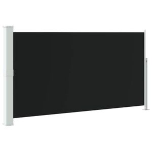 vidaXL Uttrekkbar sidemarkise 170x300 cm svart