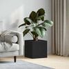 vidaXL Blomsterkasse Svart Eik 40 x 38.5 x 40 cm Konstruert tre