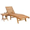 vidaXL Solstol 2 pcs Brun Massivt Teaktre