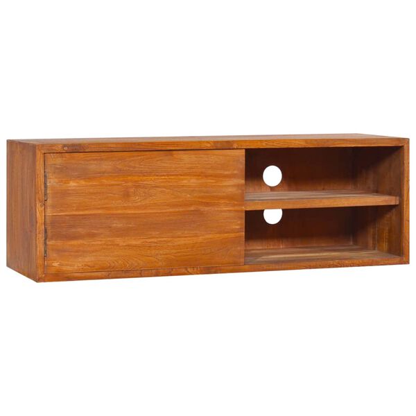 vidaXL Veggmontert TV-benk 180x30x30 cm heltre teak