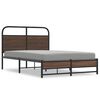vidaXL Sengeramme uten madrass brun eik 120x190 cm konstruert tre
