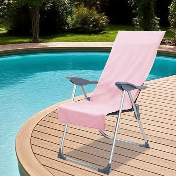vidaXL Utend&oslash;rs Stol H&aring;ndkl&aelig;r 2 pcs Rosa 130 x 60 cm