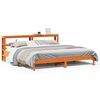 vidaXL Sengeramme uten madrass voksbrun 180x200 cm heltre furu