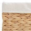 vidaXL Oppbevaringskurver 3 pcs Naturlig 40 x 30 x 18 cm Vannhyasint