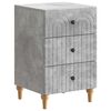 vidaXL Nattbordskap Betonggr&aring; 43x 41 x 66,5 cm Konstruert tre
