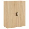 vidaXL Highboard sonoma eik 69,5x34x180 cm konstruert tre