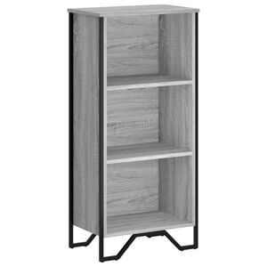 vidaXL Bokhylle gr&aring; sonoma 50x31x106 cm konstruert tre