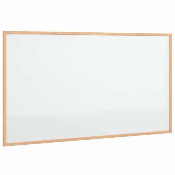 vidaXL Magnetisk whiteboardtavle med ramme i heltre furu 100x55 cm