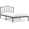 vidaXL Sengeramme i metall med hodegavl svart 107x203 cm