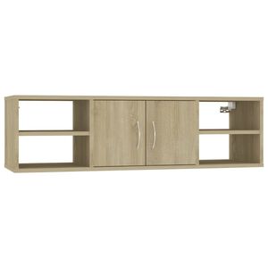 vidaXL Vegghylle sonoma eik 102x30x29 cm konstruert tre