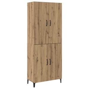 vidaXL H&oslash;yskap 2 stk. Artisan Eik 69,5 x 34 x 180 cm Konstruert tre