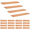 vidaXL Trappetrinn 20 stk. 120 x 25 x 2 cm Lakk Massiv b&oslash;ketre