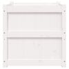 vidaXL Plantekasse hvit 60x60x60 cm heltre furu