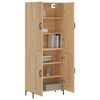 vidaXL Highboard sonoma eik 69,5x34x180 cm konstruert tre
