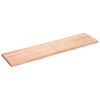 vidaXL Bordplate lysebrun 160x40x(2-4) cm behandlet heltre eik