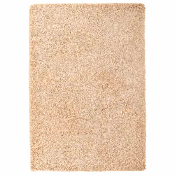 vidaXL Flossteppe med lang luv NAVARRA beige 200x290 cm polyester