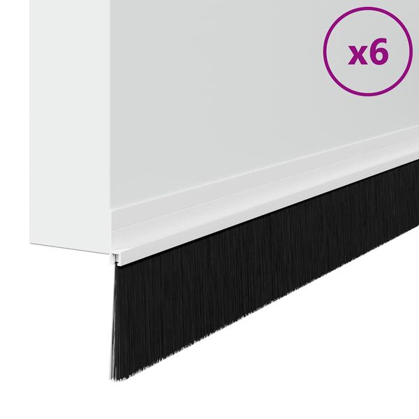 vidaXL Selvh&auml;ftende d&oslash;rb&oslash;rstetninger 6 pcs Hvit 100 cm