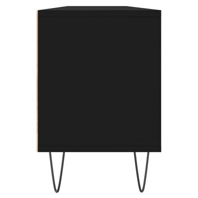vidaXL TV-benk svart 150x30x44,5 cm konstruert tre