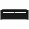 vidaXL TV-skap Svart Eik 120 x 35 x 40 cm Konstruert tre