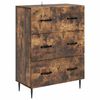 vidaXL Skuffeskap R&oslash;kt Eik 66 x 34,5 x 89,5 cm Konstruert tre