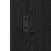 vidaXL Vegghengt kleshenger Svart Eik 96 x 1,5 x 90 cm Konstruert tre