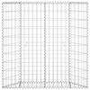vidaXL Gabion h&oslash;ybed trapesform galvanisert st&aring;l 100x20x100 cm