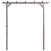 vidaXL Hagepergola gr&aring; 200x40x205 cm impregnert furu