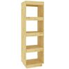 vidaXL Bokhylle/romdeler 40x35x135 cm heltre furu