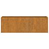 vidaXL Vegghengte plantekasser 2 stk rust 53x10x17 cm cortenstål